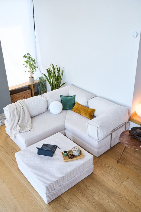 Atelier Del Sofa Kanyon - Sofá-Cama Esquinero Crema Atelier Del Sofa Kanyon - Sofá-Cama Esquinero Crema